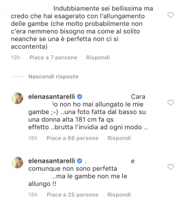 Elena Santarelli social