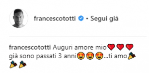 Francesco Totti dedica