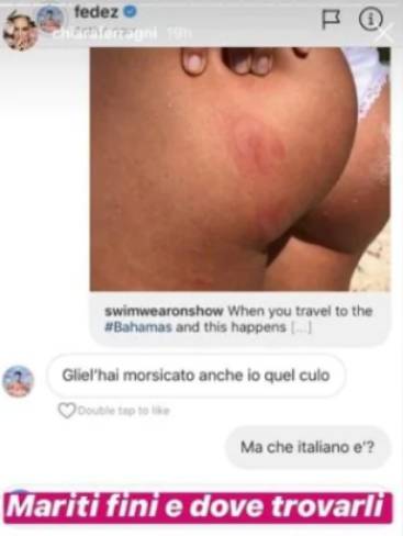 Conversazione Instagram tra Chiara Ferragni e Fedez