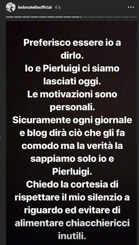 Giulia Provvedi Instagram Story
