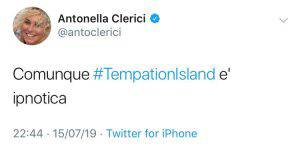 Temptation Island 2019 Antonella Clerici