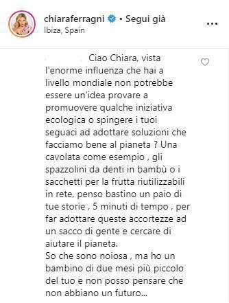 Chiara Ferragni commento
