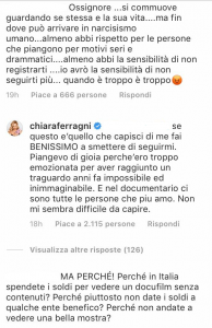 Chiara Ferragni lacrime polemica