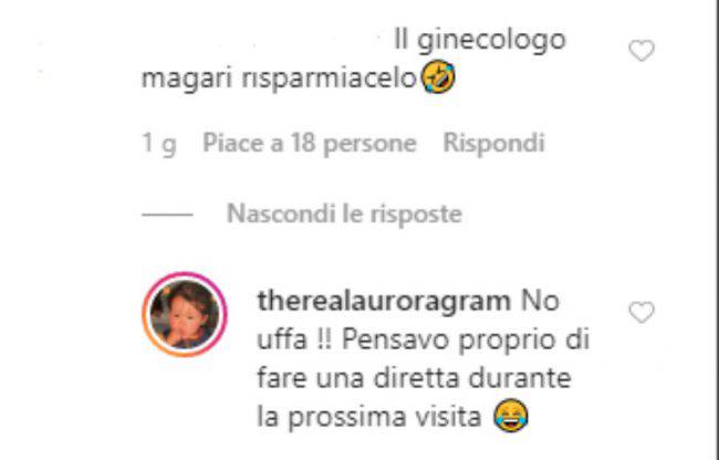 Aurora Ramazzotti botta risposta