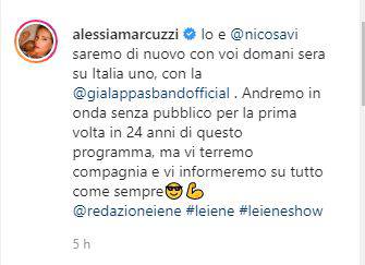 Le Iene, Alessia Marcuzzi su Instagram: "Per la prima volta in 24 anni"