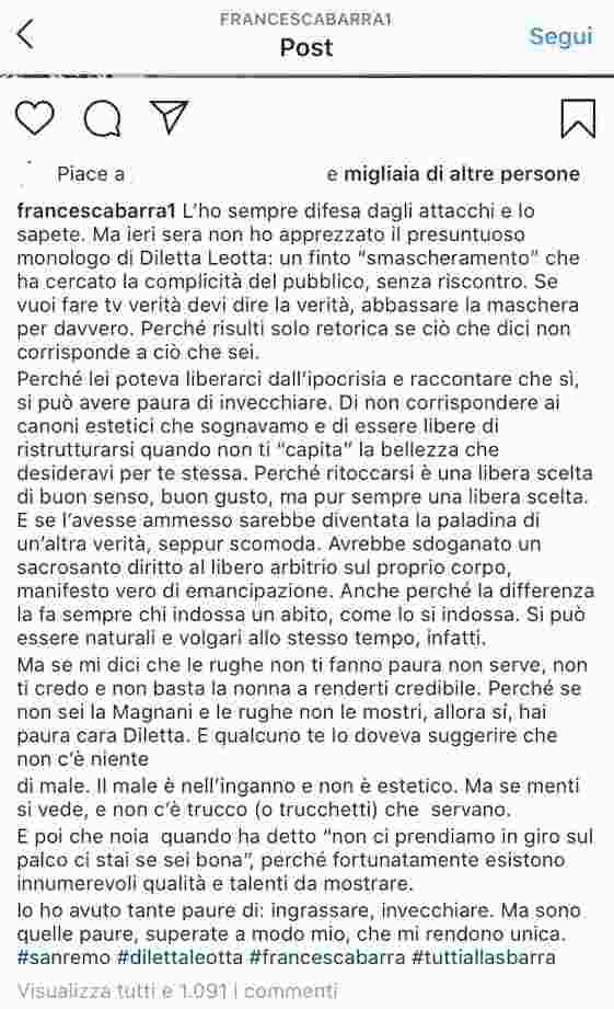 Sanremo 2020 Francesca Diletta
