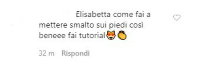 Elisabetta Canalis commentp