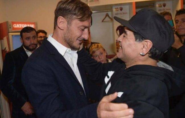 Francesco Totti, l'inedito retroscena con Maradona: quel gesto che nessuno conosceva