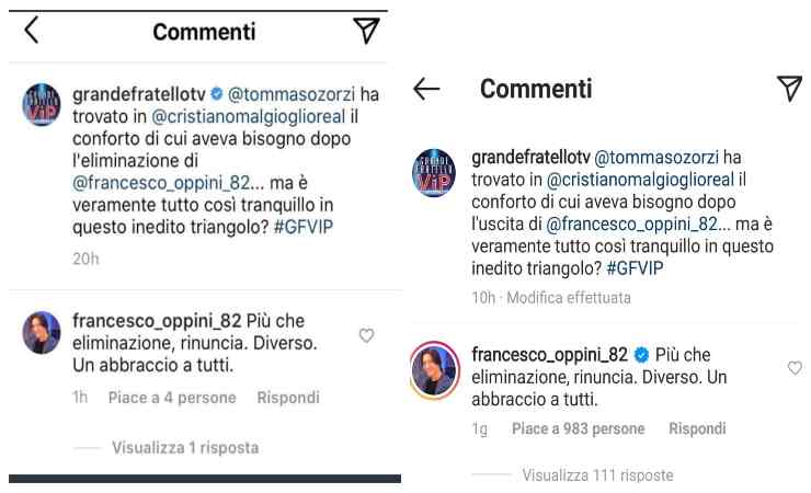 Francesco Oppini GF Vip
