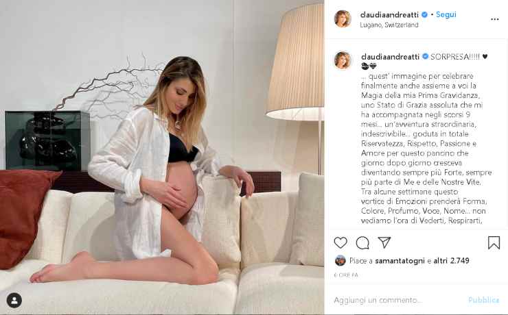 Claudia Andreatti Miss Italia incinta