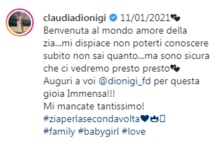Claudia Dionigi Uomini e Donne annuncio