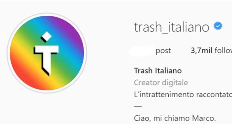 trash italiano social