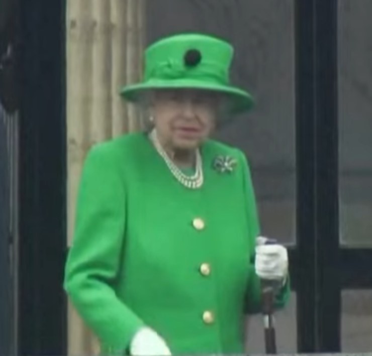 Regina Elisabetta abito verde