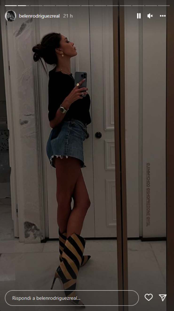 Belen Rodriguez ankle boots