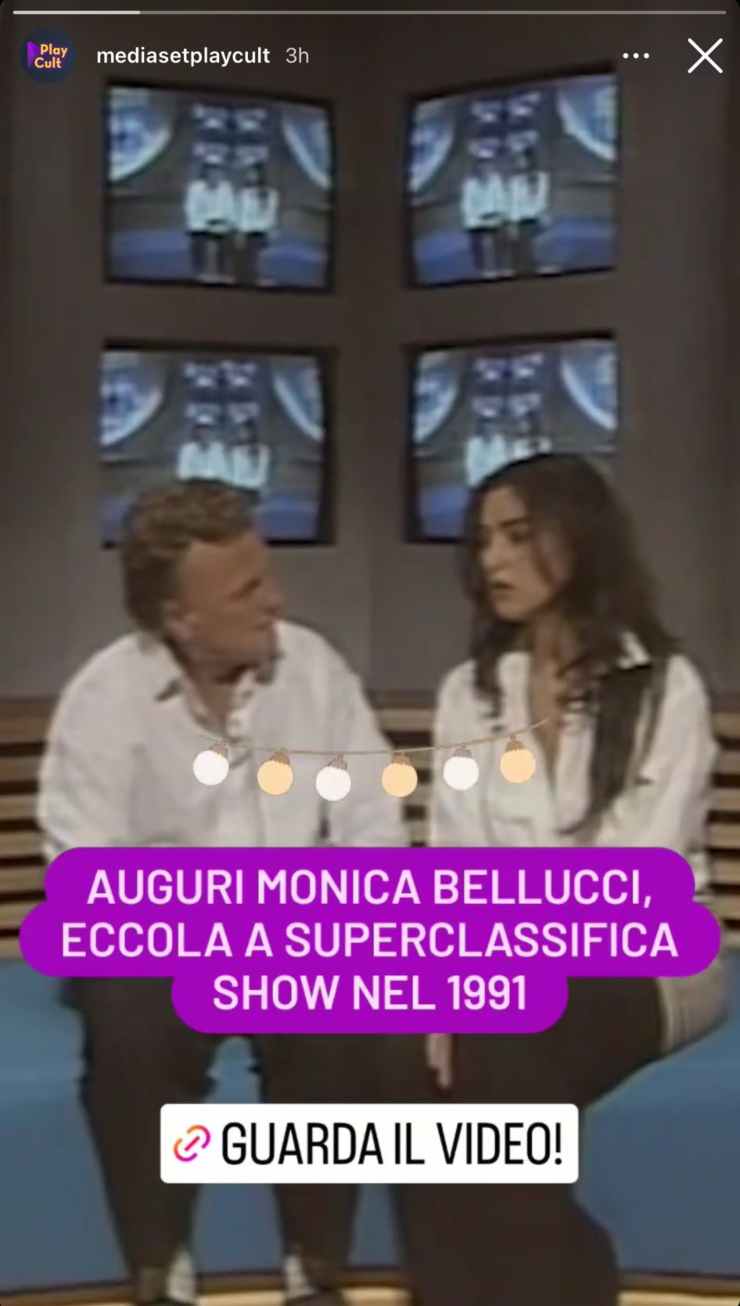 monica bellucci 30 anni fa