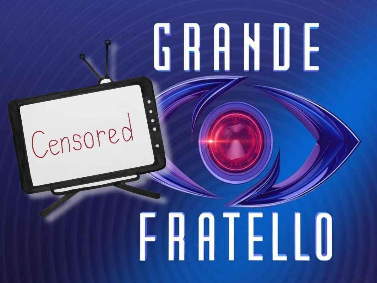 grande fratello logo e scritta censored