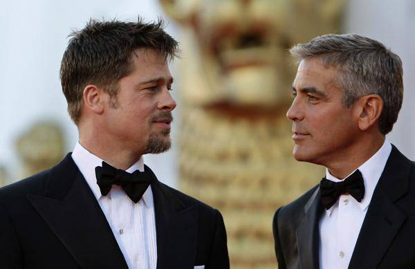 George Clooney e Brad Pitt